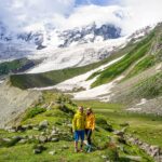 treking v Pákistánu, stanování pod horou Rakaposhi